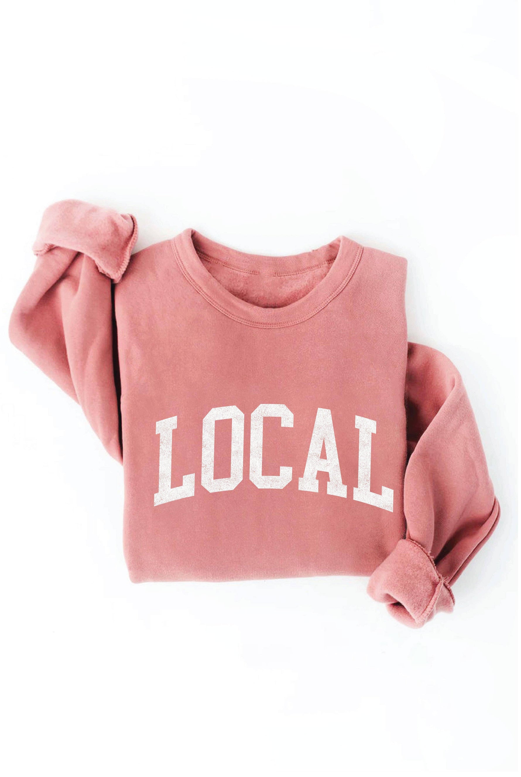 LOCAL graphic sweatshirt: VINTAGE WHITE LONG SLEEVE / S