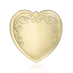 Gold Metal Heart Ornament