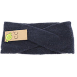 CC Soft Crossed Eco-Friendly Fashion Headband: Navy