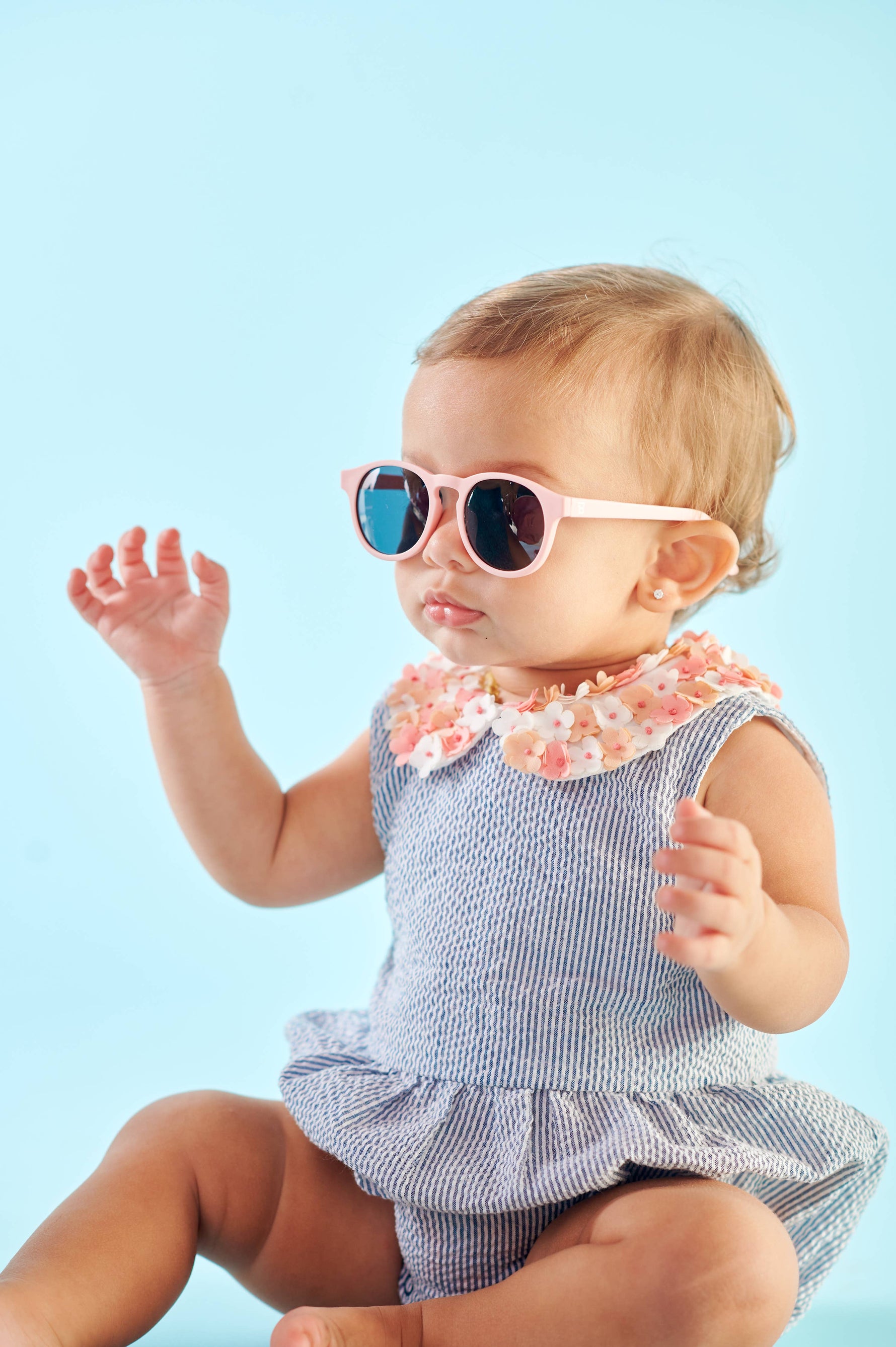 Ballerina Pink Keyhole Baby and Kid Sunglasses: Ages 6+