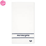 Swift Terry Towel: One More Game White PIckleball