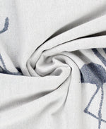 Kids Navy Flamingo Turkish Cotton Beach Towel: Multi-Color / 63"x28"