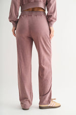 Highland Jacquard Lounge Pant: ROSE TAUPE