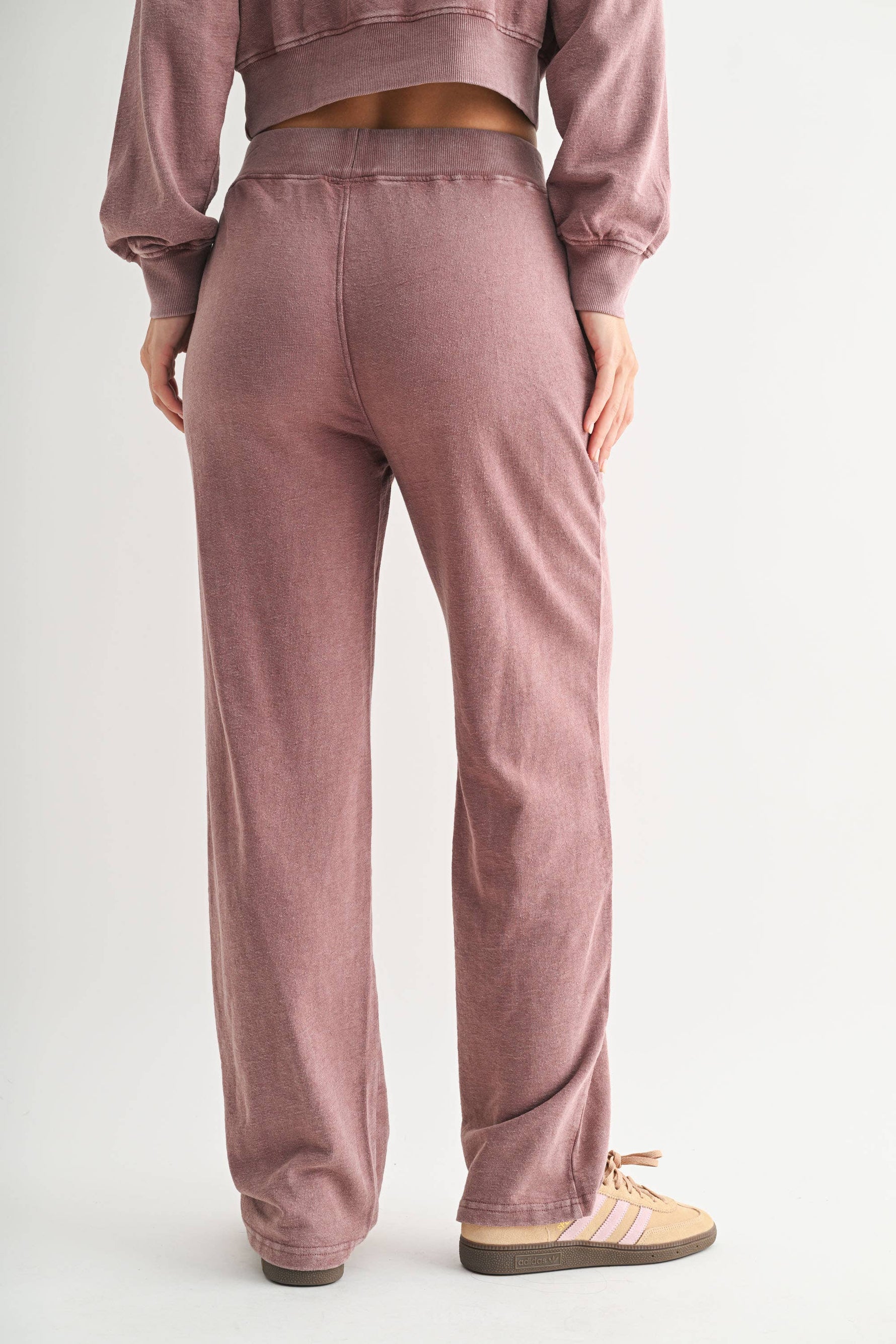 Highland Jacquard Lounge Pant: ROSE TAUPE
