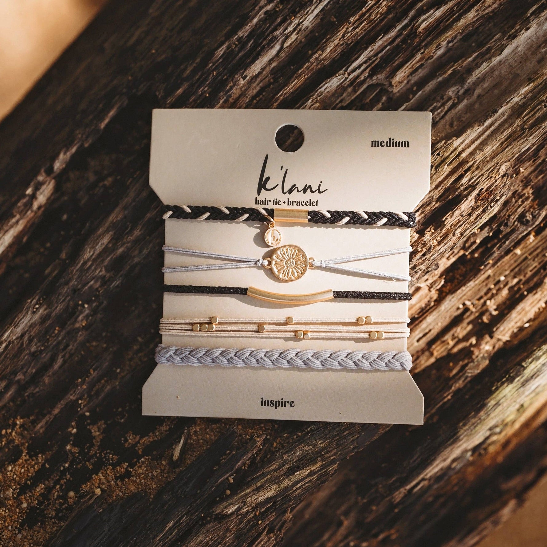 Inspire Hair Tie Bracelets: Medium
