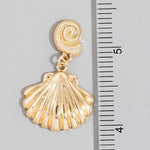 Seashell And Spiral Dangle Earrings