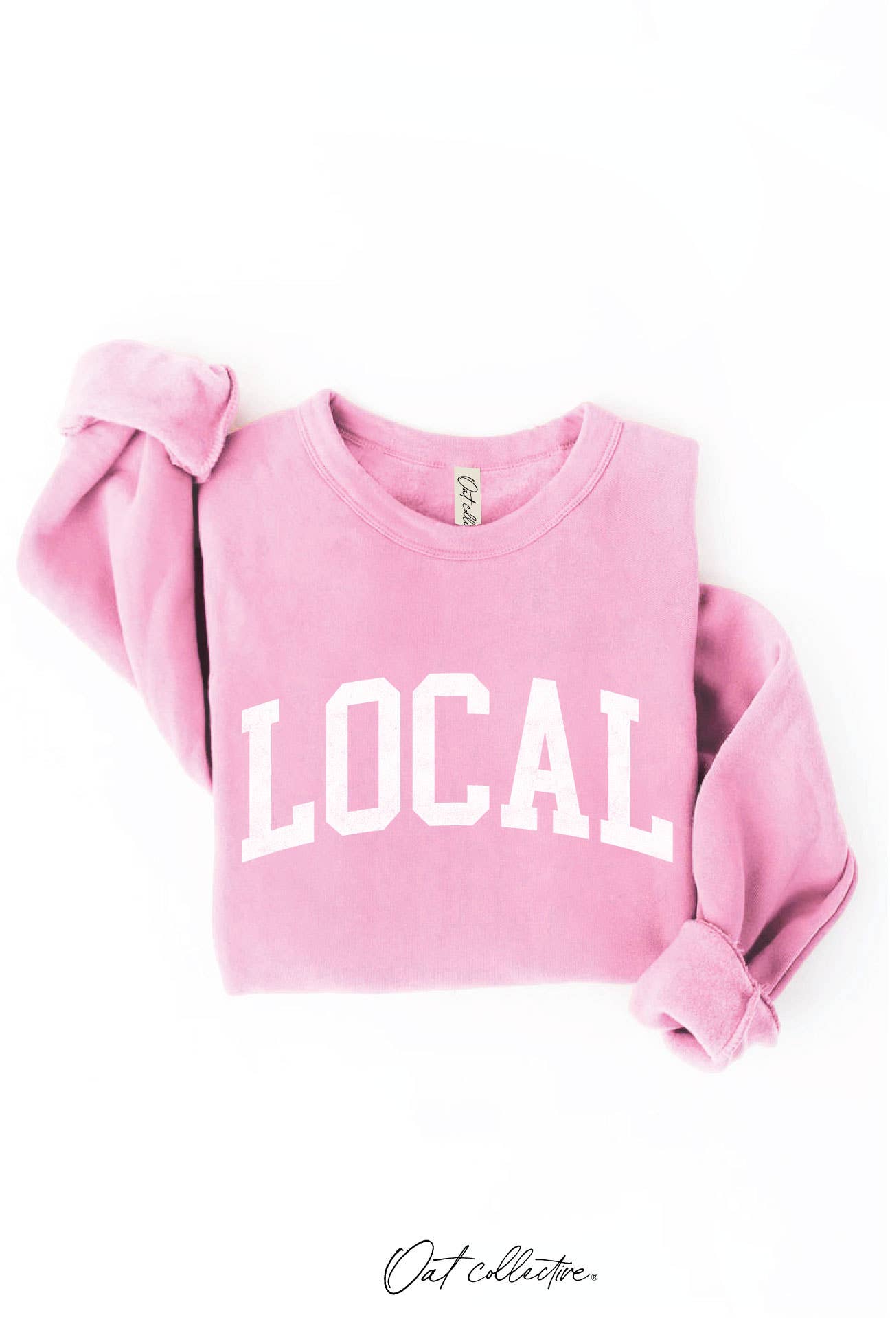 LOCAL graphic sweatshirt: VINTAGE WHITE LONG SLEEVE / L