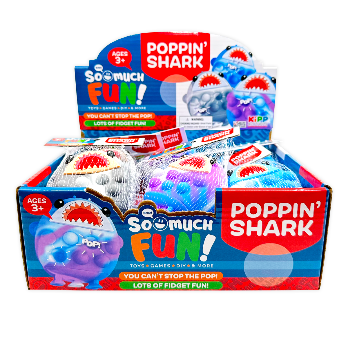 So Much Fun! Fidget Pop Shark Ball Toy
