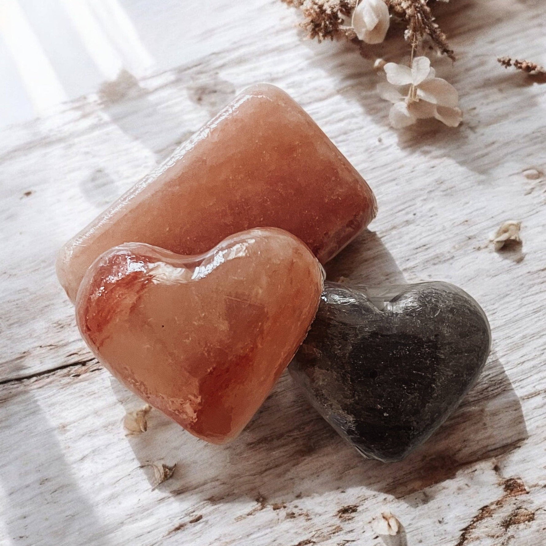 Exfoliating Salt Stones: Pink Bar