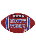 Football University of Mississippi Beaded Coin Purse