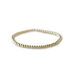 Lenny & Eva Gold Beaded Bracelet : Trio Textured