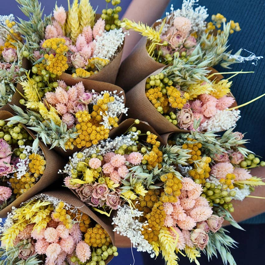 Dried Flowers - Market Bouquet - Pink Lemonade