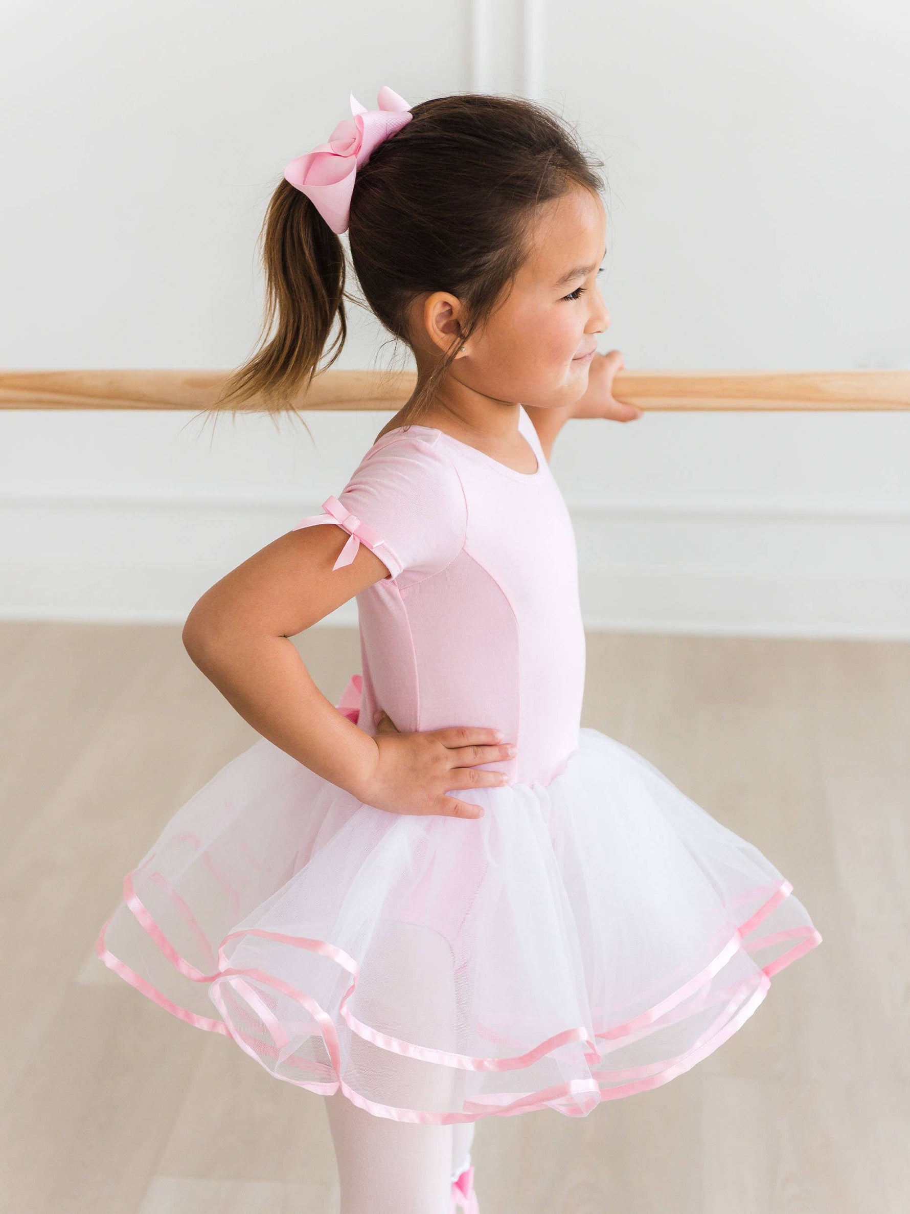 Girls Pink Signature Tutu Ballet Dance Leotard: Pink / 3T