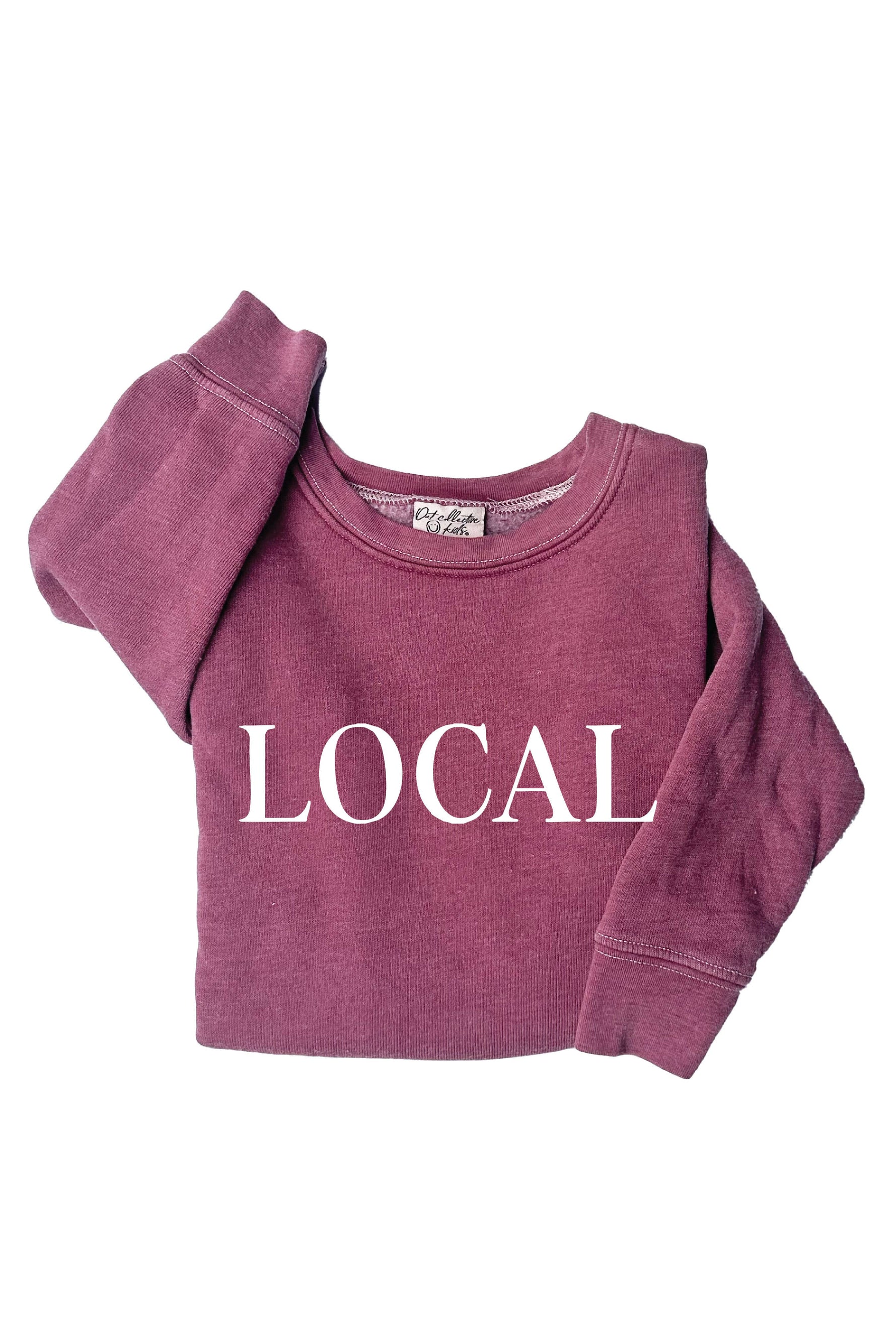 LOCAL Toddler Mineral Graphic Sweatshirt: WHITE DOVE / 4T
