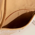 Two Tone Intricate Paper Woven Envelope Clutch Bag