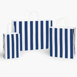 Cabana Stripe Navy Gift Bag: 125 Pack / Assortment