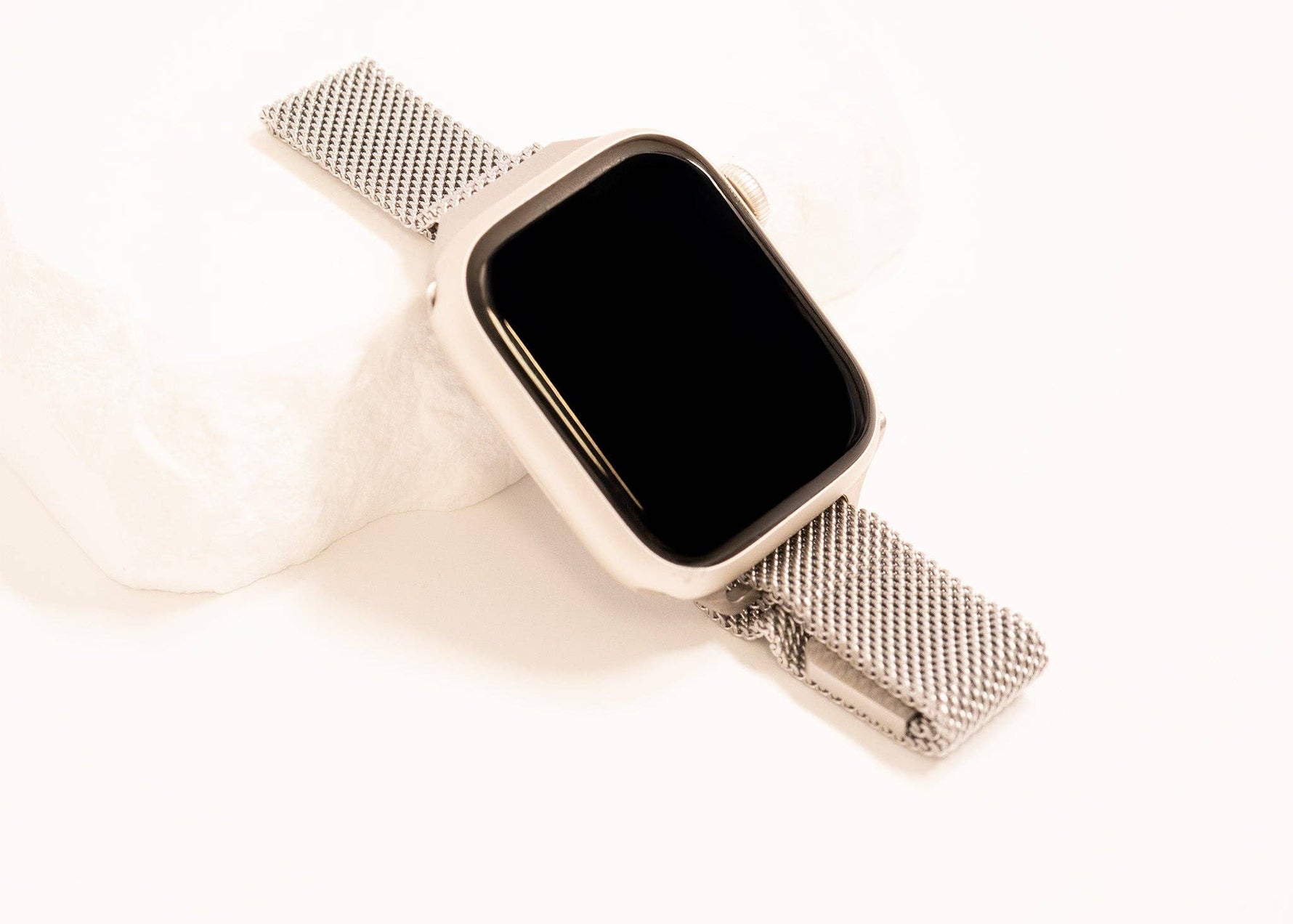 Stainless Steel Adjustable Mesh Smart Watch Band