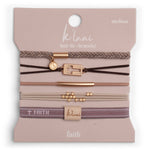 K'lani Hair Tie Bracelet Set Faith