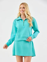 Regan Half Zip Pullover | Ocean: PK S-L