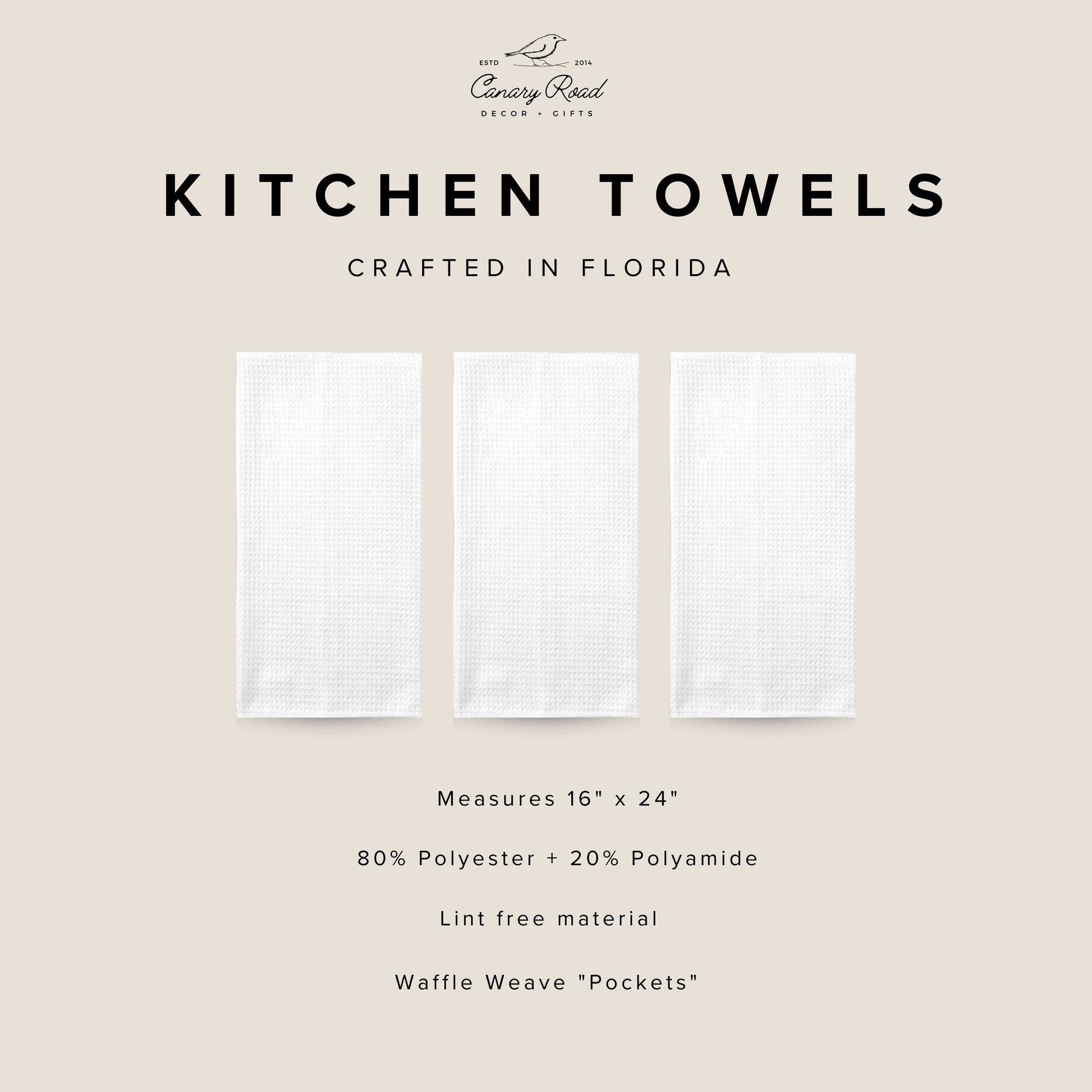 Oyster Shell Nautical Coastal Beach Ocean Kitchen Towel