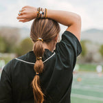 "Game Day" Black & Gold Hair Tie Bracelets
