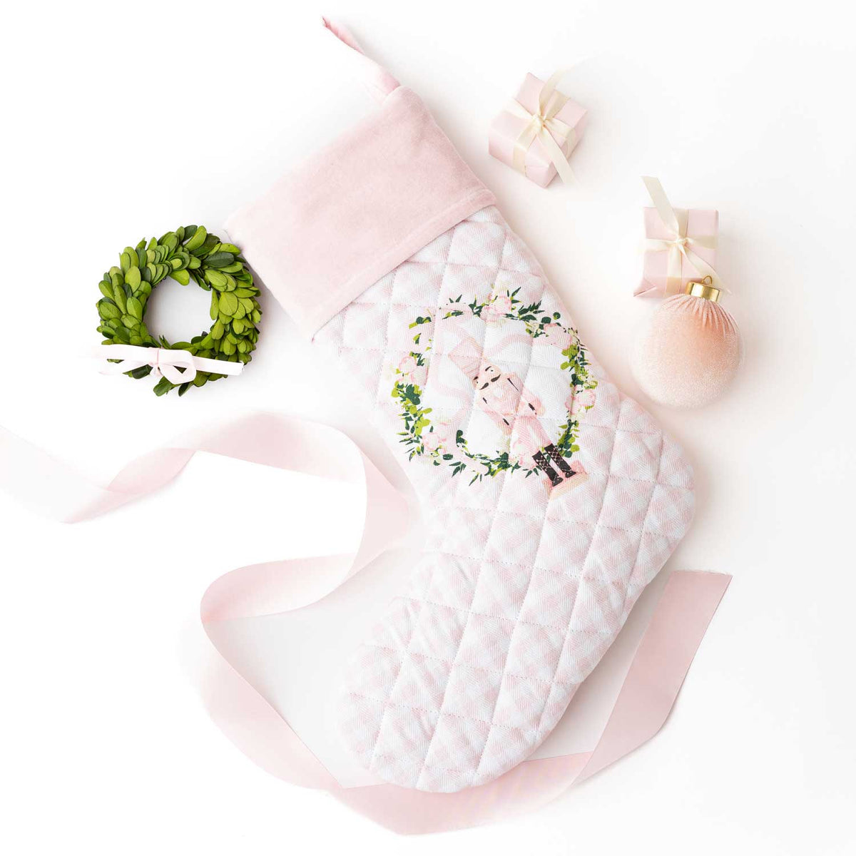 Sugarplum Gingham Quilted Stocking