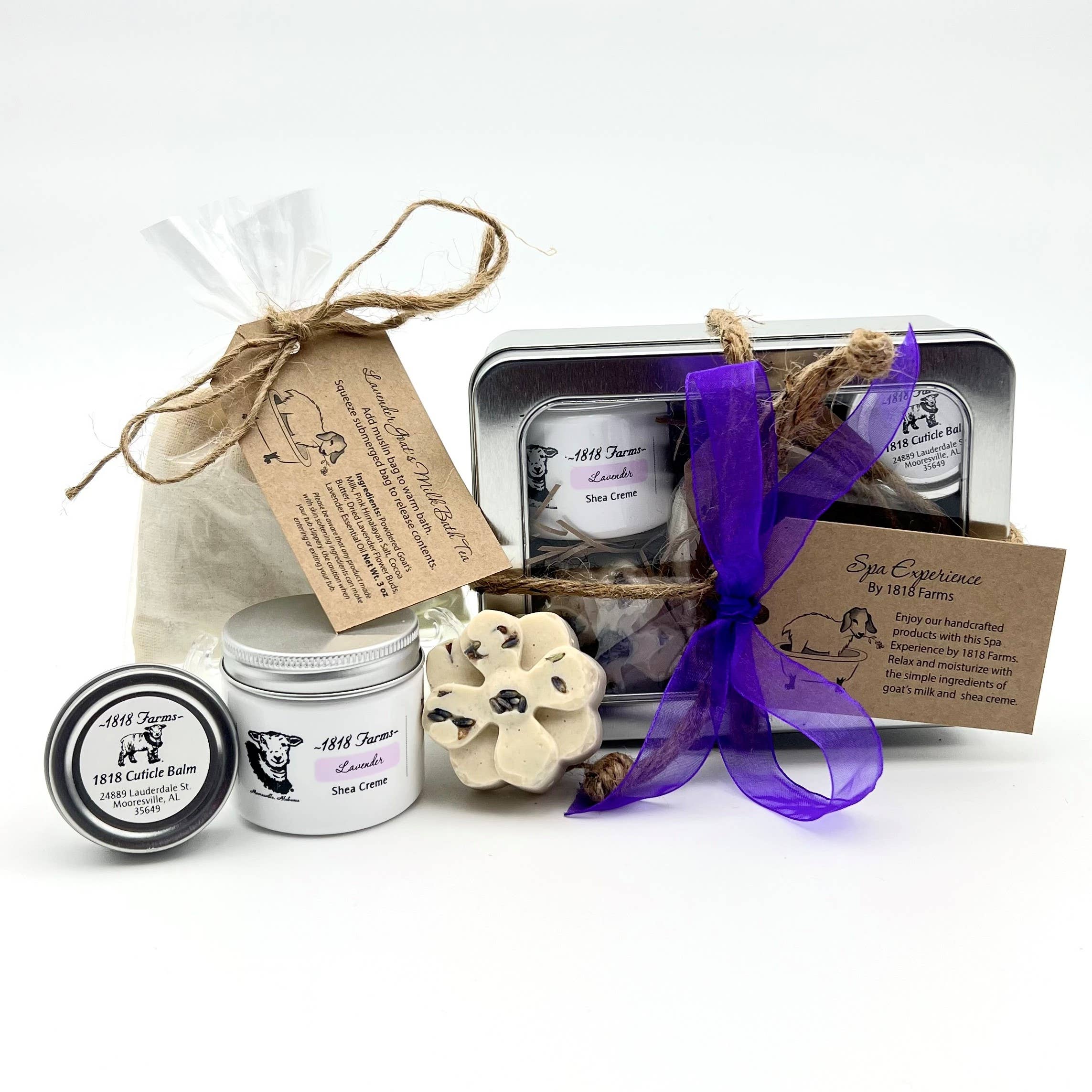 1818 Farms Skin Softening Spa Experience Tins: Lavender