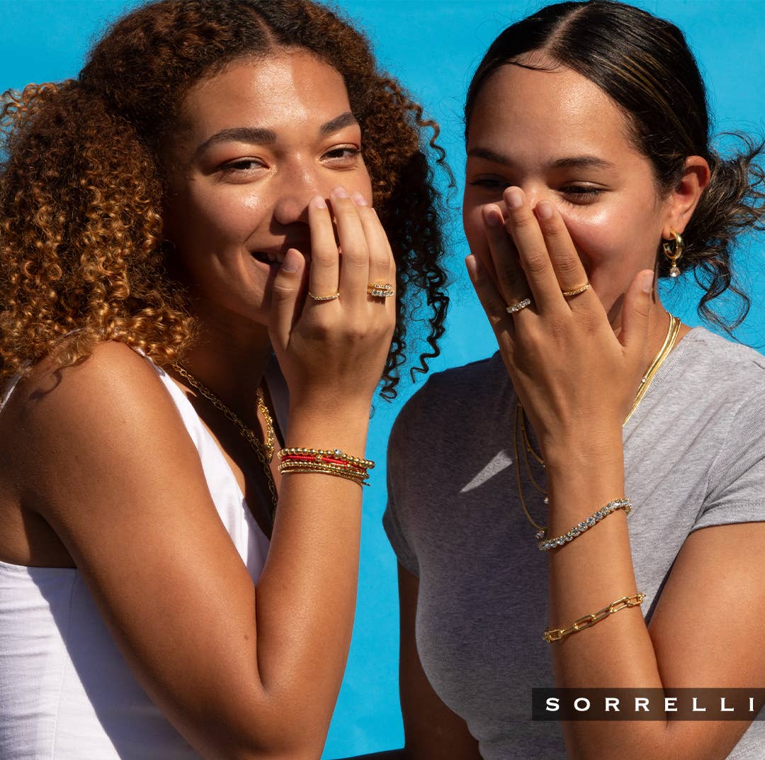 Sorrelli Chunky Paperclip Tennis Bracelet -Metallic