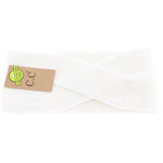 CC Soft Crossed Eco-Friendly Fashion Headband: Ivory
