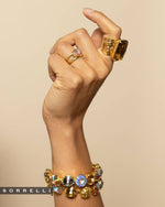 Viretta Adjustable Cocktail Ring - RBT67BGLC: Beige