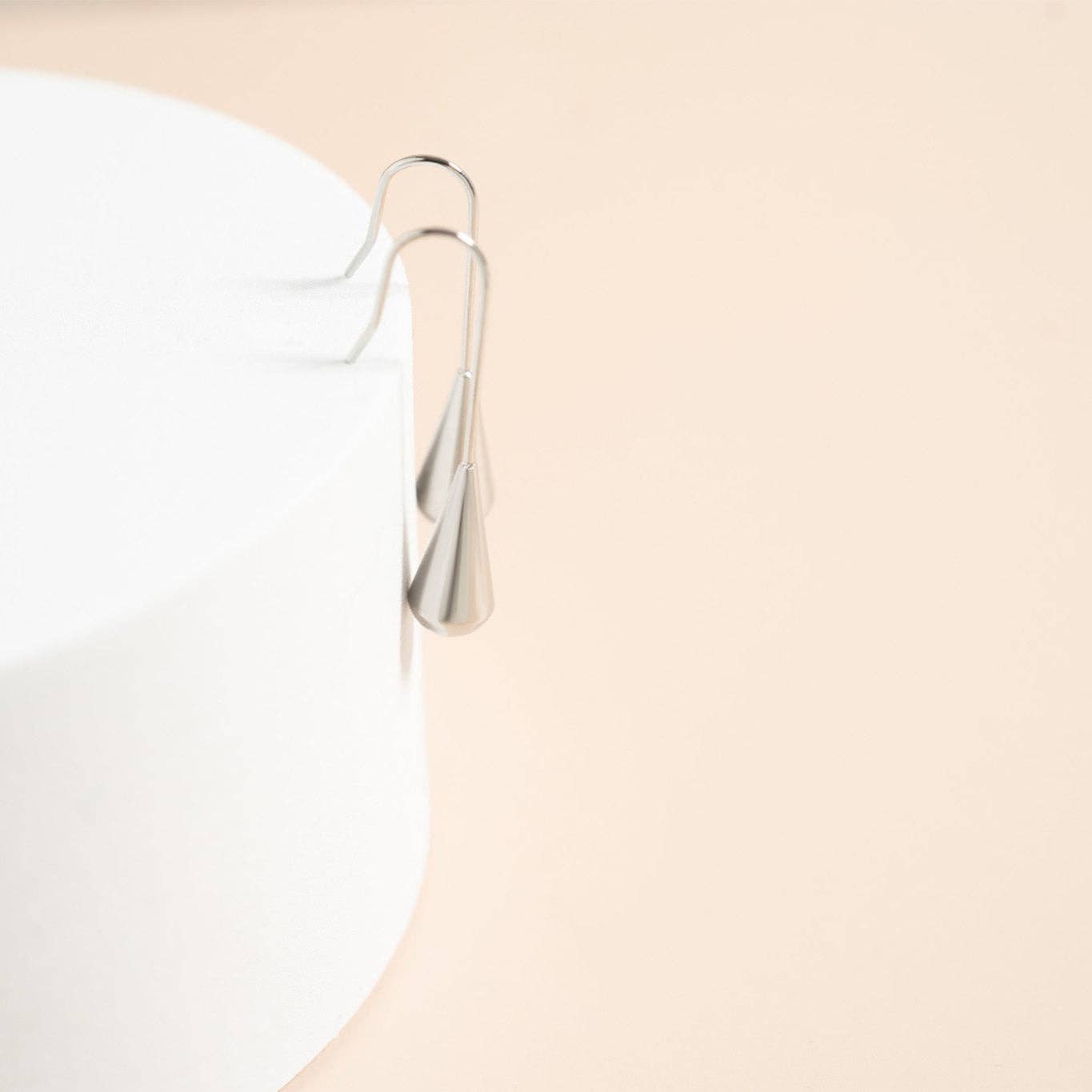 18K Gold PVD Stainless Steel Drop Earrings : Gold