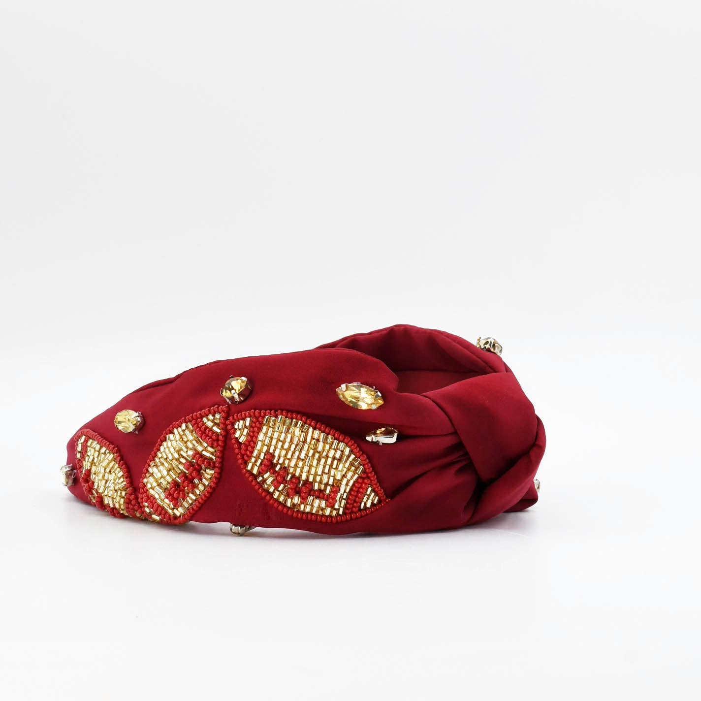 Maroon/Gold Football Headband