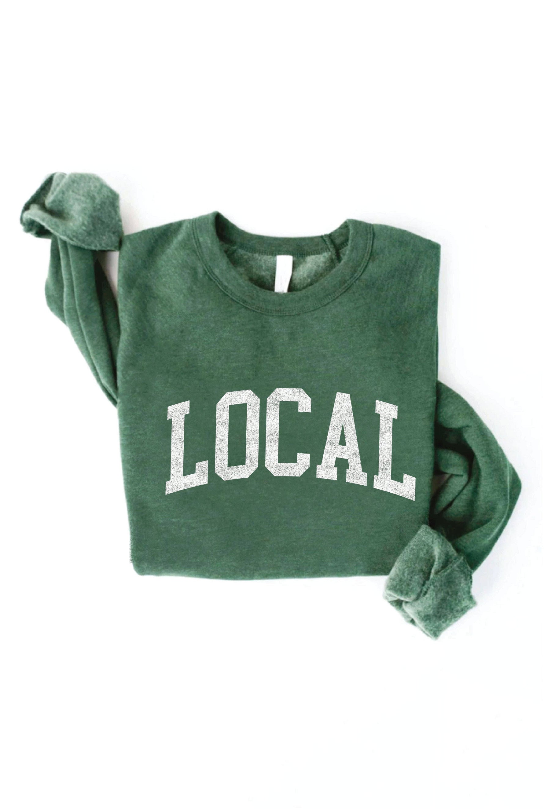 LOCAL graphic sweatshirt: TAN / S