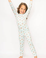 Kid's Love Blooms Here Long Sleeve Pajamas   White/Multi   Set of 2   -Asst.: 4T