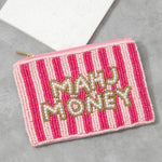 Mahj Money Beaded Coin Purse