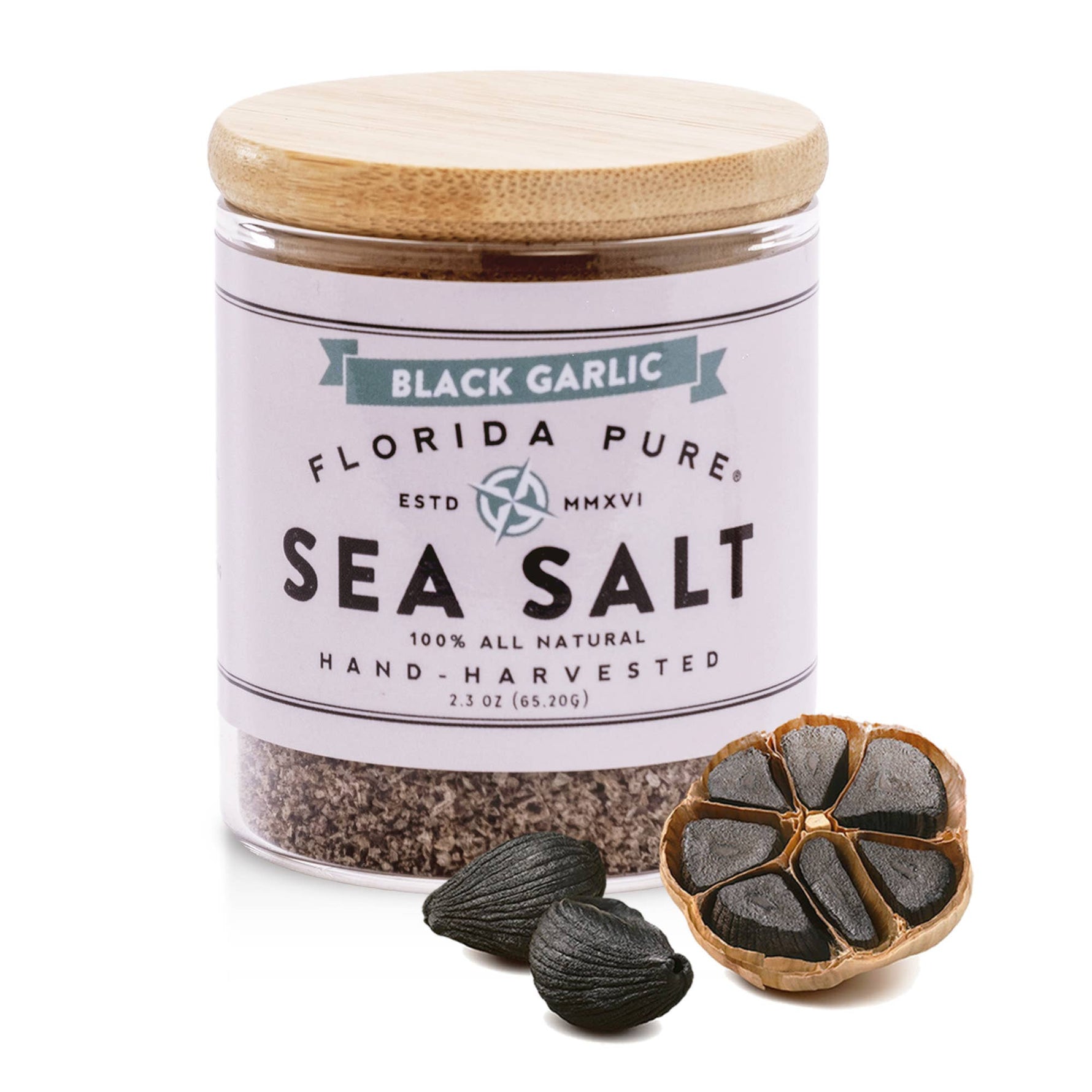 2.3oz Black Garlic Infused Sea Salt