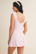 Sleeveless Wrap Tie Front Dress: Lemon / M