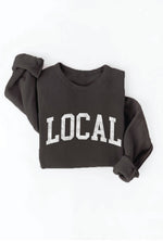 LOCAL graphic sweatshirt: TAN / M