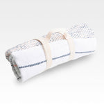 Tylanne 50x70" Indoor/Outdoor Recycled Woven Throw Blanket: Tidal Teal