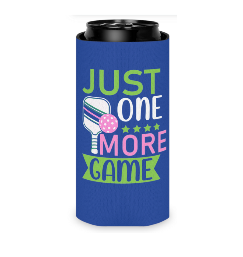 Pickleball Coozie - 12oz Slim Can Holder Sleeve: Pickleball Queen