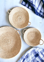 Natural Table Basket, MOROCCAN LARGE WOVEN PLATE: Large