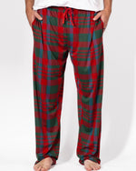 Men's Telluride Plaid Sleep Pants   Dark Green/Red/Blue   -Asst.: Medium