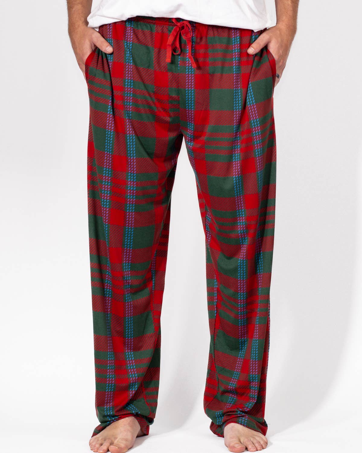 Men's Telluride Plaid Sleep Pants   Dark Green/Red/Blue   -Asst.: XLarge
