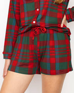 Telluride Plaid Sleep Shorts   Dark Green/Red/Blue   -Asst.: Small