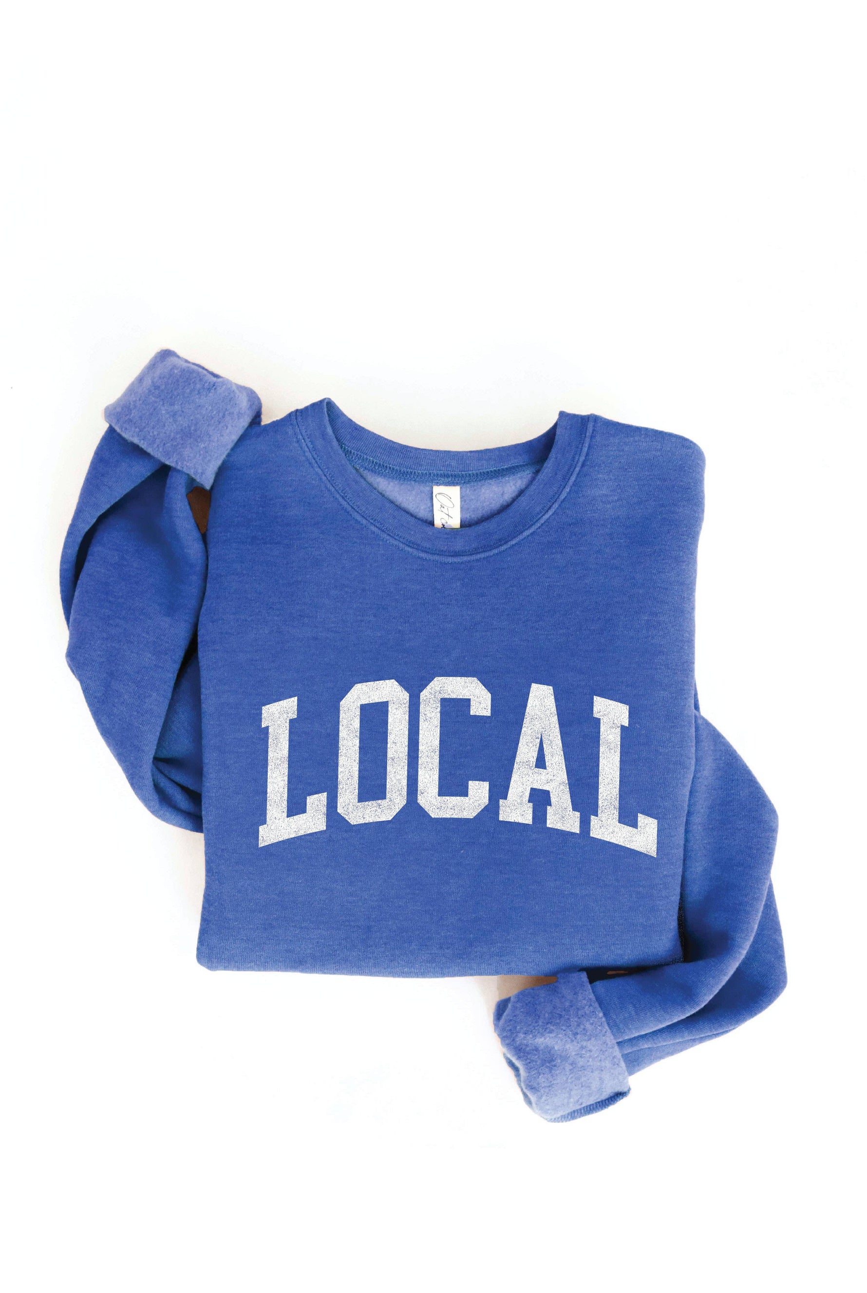 LOCAL graphic sweatshirt: VINTAGE WHITE LONG SLEEVE / M