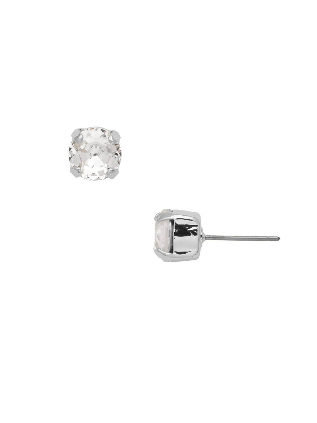 Simple Stud Earrings -Clear