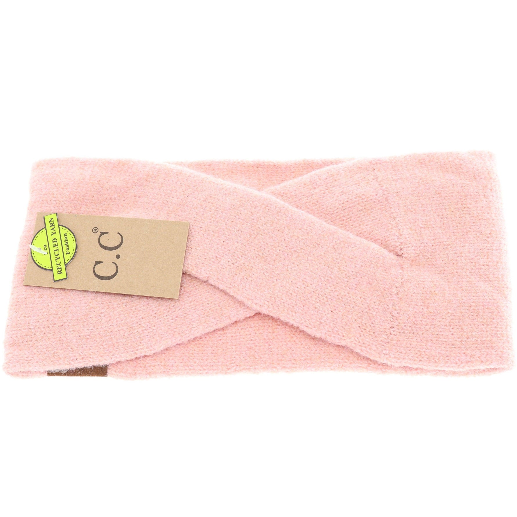 CC Soft Crossed Eco-Friendly Fashion Headband: Rose Tan