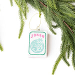 Large Mahjong Tile Boxed Glass Ornament