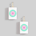 Assorted Mahjong Tile Acrylic Earrings