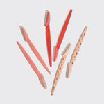 Recycled Plastic Dermaplaners 6pc Set - Asstd Cherry Blossom